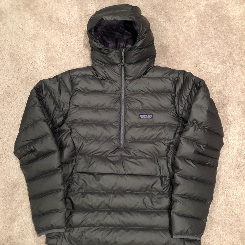 Patagonia Down Sweater Hoody Pullover, Men M, EUC